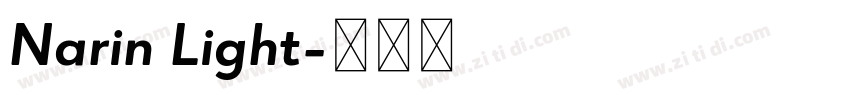 Narin Light字体转换